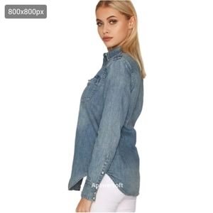 Vintage Wranglers Western Denim Shirt zize Xl